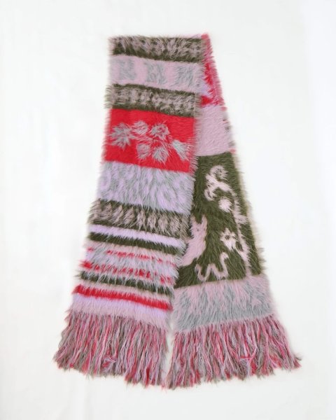 画像4:  rurumu: Floaters fluffy muffler smoky pink (4)