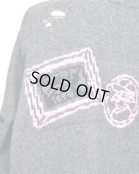 画像7: rurumu: 25AW mimi jacquard over size vest　gray (7)