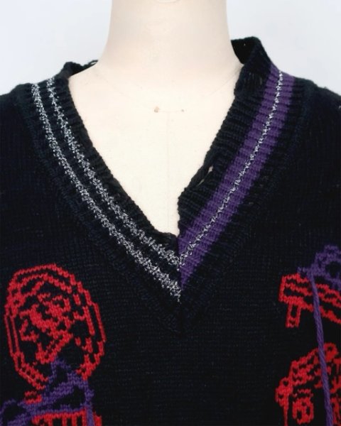 画像5: rurumu: 25AW mimi jacquard over size vest black (5)