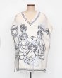 画像1: rurumu: 25AW mimi jacquard over size vest ivory (1)