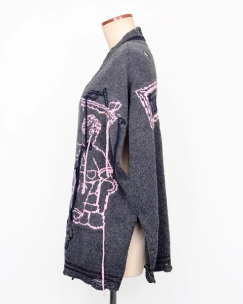 画像4: rurumu: 25AW mimi jacquard over size vest gray (4)