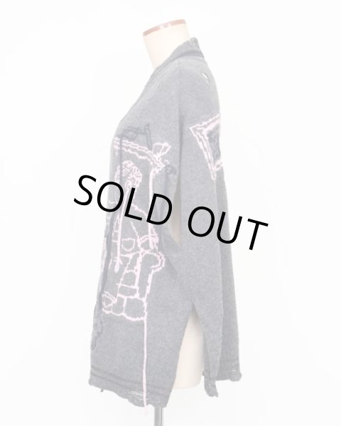 画像4: rurumu: 25AW mimi jacquard over size vest　gray (4)
