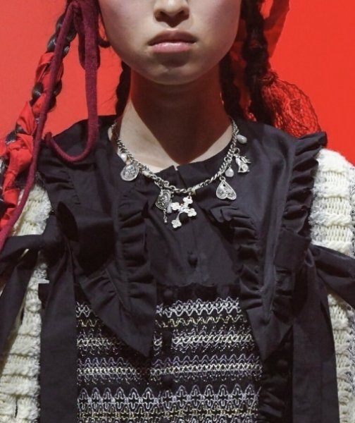 画像5: rurumu:  21AW AC02-mix amulet motif necklace silver x red (5)