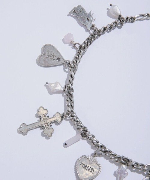 画像3: rurumu:  21AW AC02-mix amulet motif necklace silver x red (3)