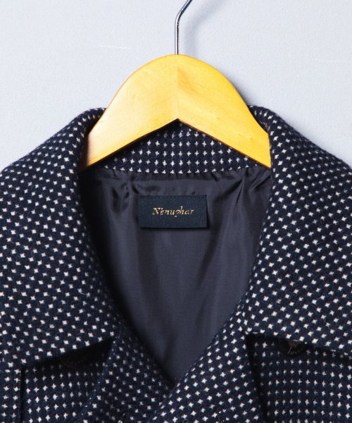 画像6: N'enuphar　ハチスツィード　ショートPコート (6)