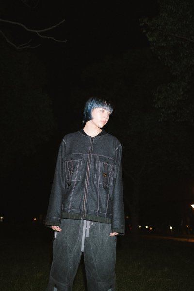 画像12: N'enuphar　家紋刺繍　リバーシブルトラッカーブルゾン (12)