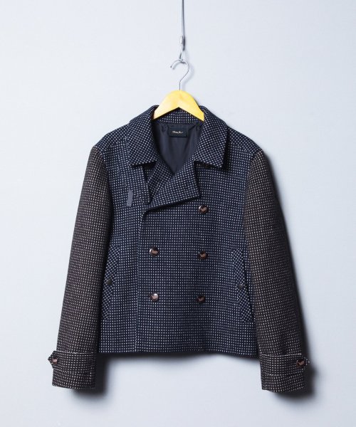 画像1: N'enuphar　ハチスツィード　ショートPコート (1)