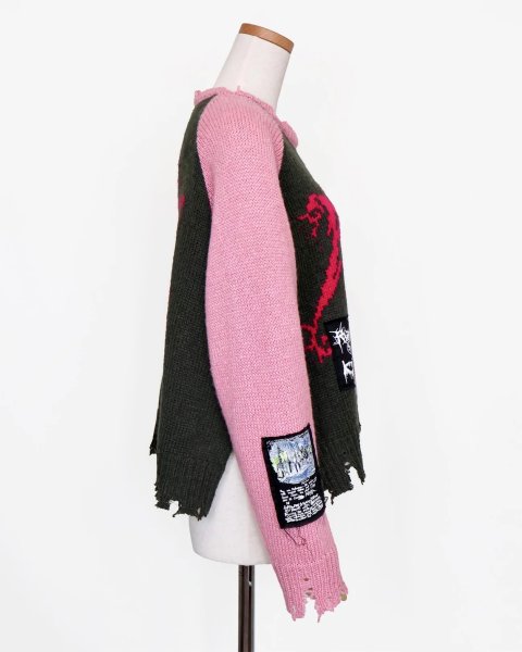 画像3: rurumu: 25AW rurumu:×KIDILL raglan pullover (medium) pink (3)