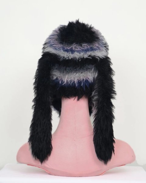 画像5: rurumu: 25AW usa-mimi fluffy beanie black (5)