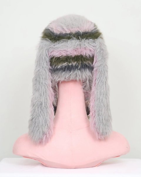 画像5: rurumu: 25AW usa-mimi fluffy beanie gray (5)