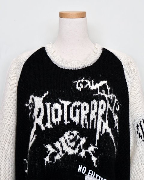 画像3: rurumu: 25AW rurumu:×KIDILL raglan pullover (medium) black (3)