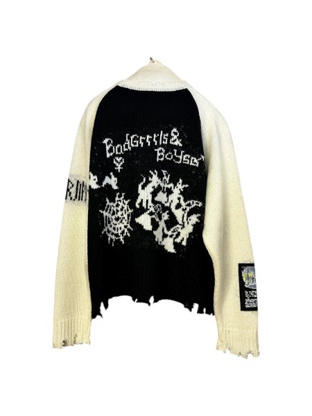 画像2: rurumu: 25AW rurumu:×KIDILL raglan pullover (medium) black (2)