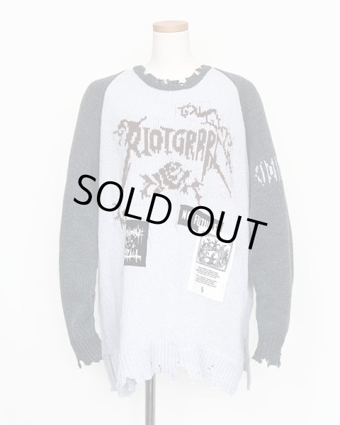 画像1: rurumu: 25AW rurumu:×KIDILL raglan pullover (large) sax blue (1)