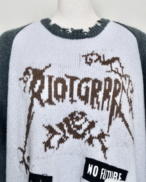 画像5: rurumu: 25AW rurumu:×KIDILL raglan pullover (large) sax blue (5)