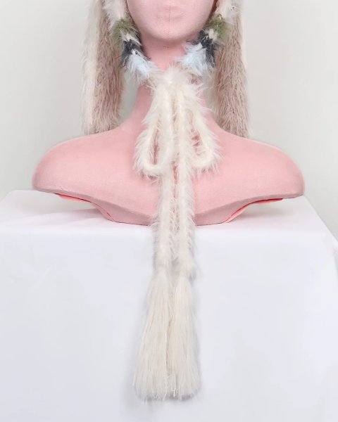 画像5: rurumu: 25AW usa-mimi fluffy beanie ivory (5)