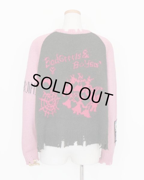 画像2: rurumu: 25AW rurumu:×KIDILL raglan pullover (medium) pink (2)