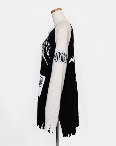 画像4: rurumu: 25AW rurumu:×KIDILL raglan pullover (large)black (4)