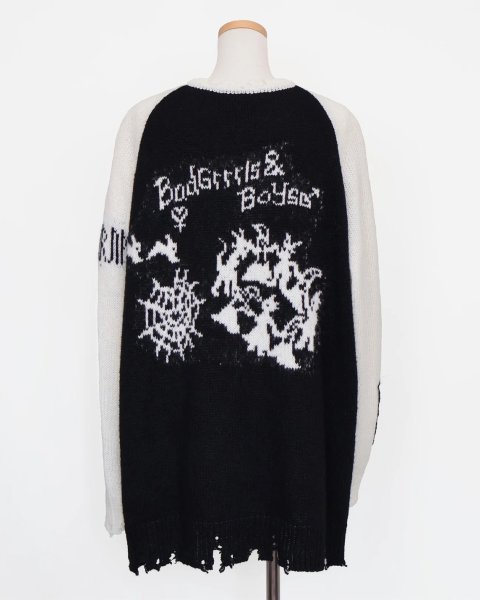 画像2: rurumu: 25AW rurumu:×KIDILL raglan pullover (large)black (2)