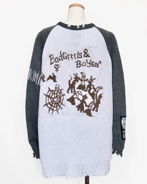 画像2: rurumu: 25AW rurumu:×KIDILL raglan pullover (large) sax blue (2)