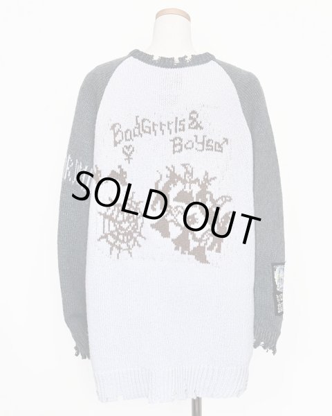 画像2: rurumu: 25AW rurumu:×KIDILL raglan pullover (large) sax blue (2)