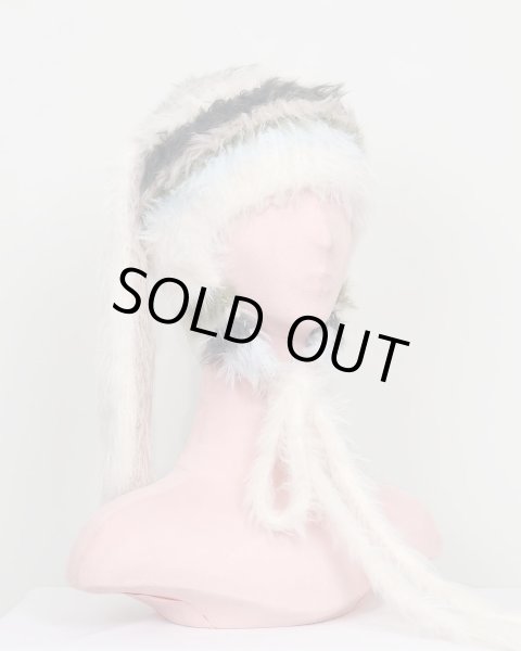 画像1: rurumu: 25AW usa-mimi fluffy beanie ivory (1)