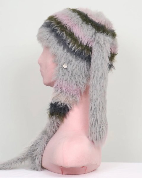 画像4: rurumu: 25AW usa-mimi fluffy beanie gray (4)