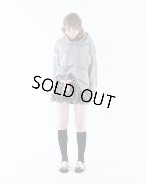 画像5: rurumu: collage printed layered hoodie (5)