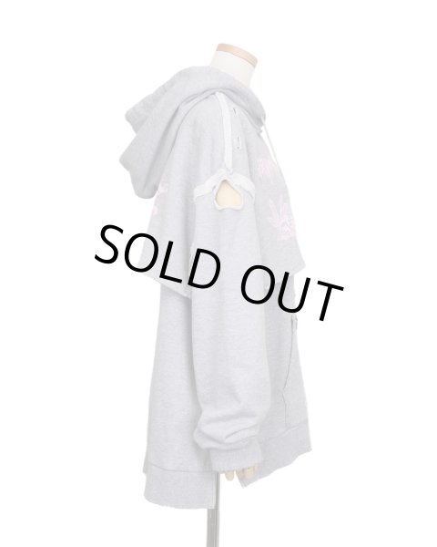 画像4: rurumu: collage printed layered hoodie (4)