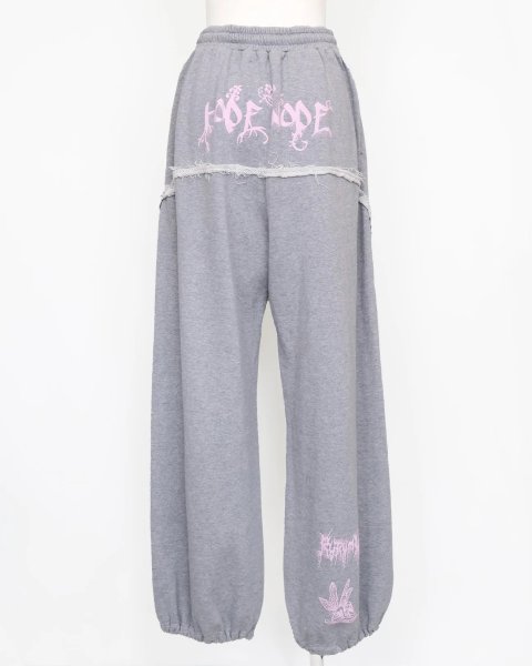 画像2: rurumu: collage printed lounge pants gray (2)