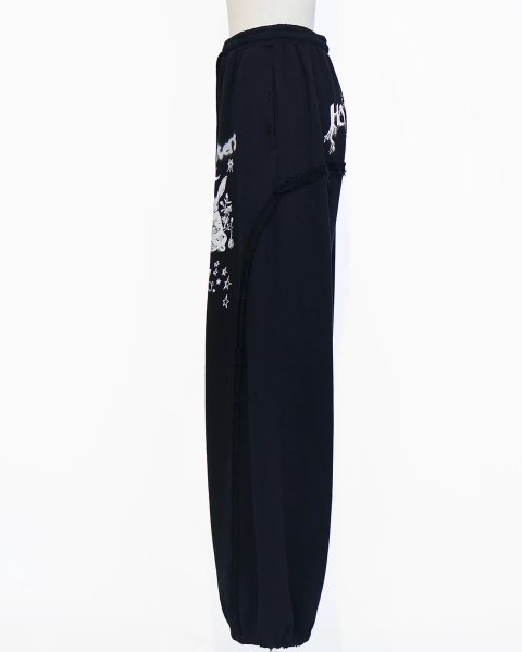 画像4: rurumu: collage printed lounge pants black (4)
