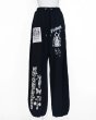 画像1: rurumu: collage printed lounge pants black (1)