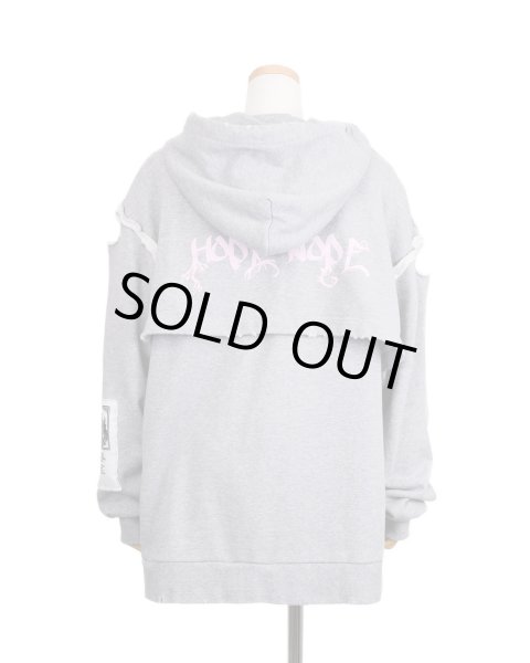 画像2: rurumu: collage printed layered hoodie (2)