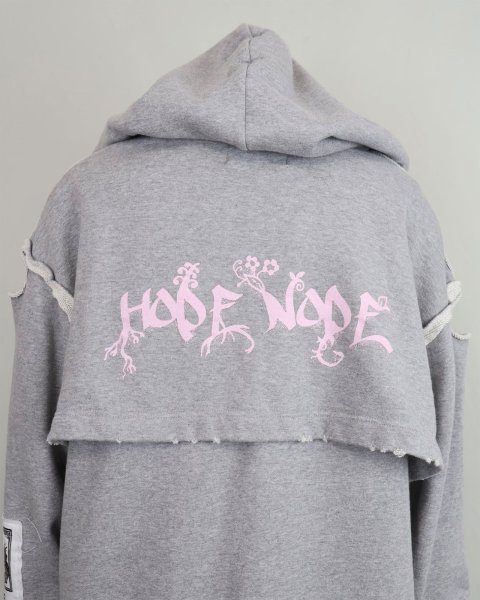 画像9: rurumu: collage printed layered hoodie (9)