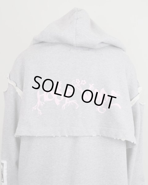 画像9: rurumu: collage printed layered hoodie (9)