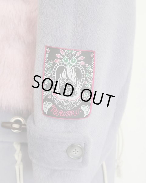 画像10: rurumu:  usa-mimi fur detachable duffel coat　grayish lavender (10)