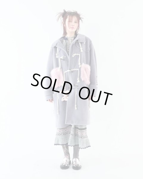 画像12: rurumu:  usa-mimi fur detachable duffel coat　grayish lavender (12)