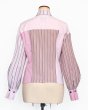 画像4: rurumu: 25AW lace up stripe shirts pink (4)