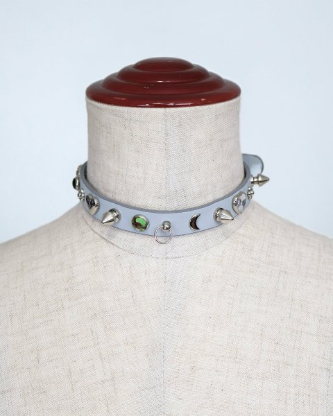 画像3: rurumu:  25AW burning heart multi studs choker gray (3)