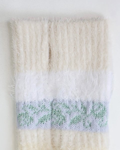 画像3: rurumu:  25AW multi border JQ arm warmer ivory (3)