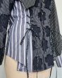 画像9: rurumu: 25AW lace up stripe shirts black (9)