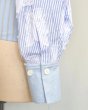 画像8: rurumu: 25AW lace up stripe shirts sax blue (8)