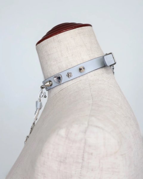 画像5: rurumu:  25AW burning heart multi studs choker gray (5)