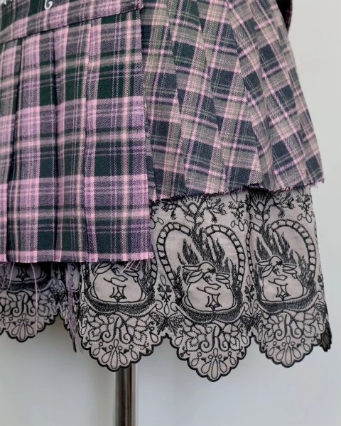 画像6: urumu: 25AW belted pleats rolled mini skirt (6)