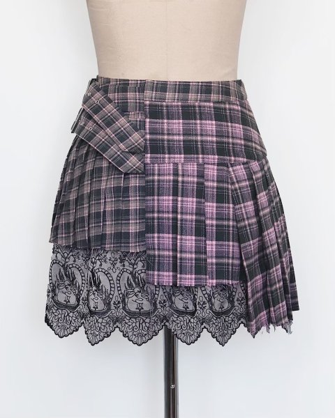 画像2: urumu: 25AW belted pleats rolled mini skirt (2)