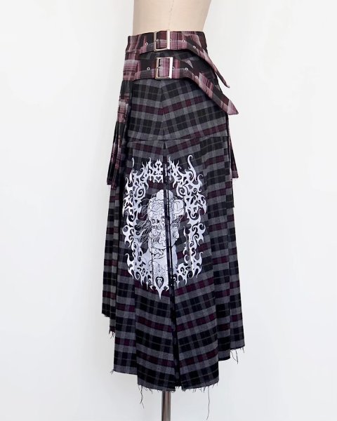 画像4: urumu: 25AW belted pleats rolled long skirt (4)