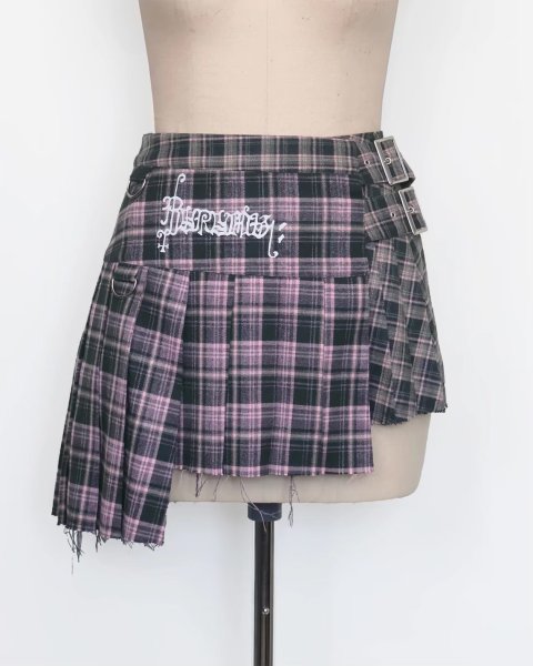 画像8: urumu: 25AW belted pleats rolled mini skirt (8)