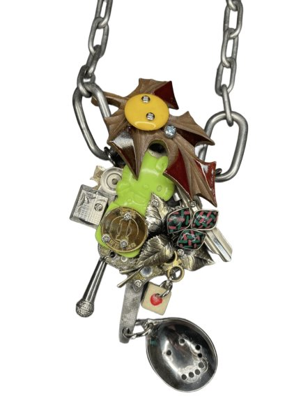 画像1: LEO GON'DO　kitty&Leaf Necklace (1)