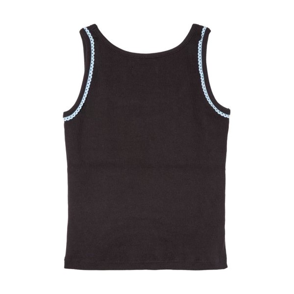 画像2: LIBRIO MENDONÇA RIB FITTED TANK TOP　BLACK (2)