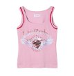画像1: LIBRIO MENDONÇA RIB FITTED TANK TOP　PINK (1)