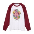 画像1: LIBRIO MENDONÇA FROWER PRINTED RAGLAN TEE RED (1)